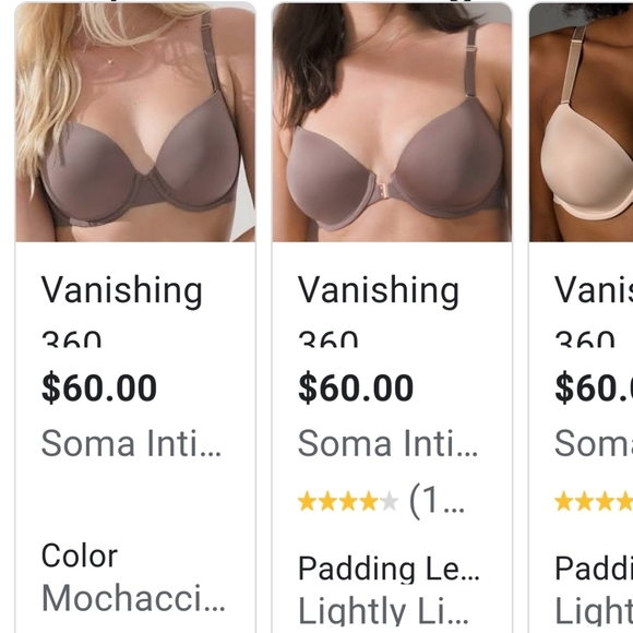 SOMA Vanishing 360 Lined Front Close Bra 44D - Picture 6 of 6